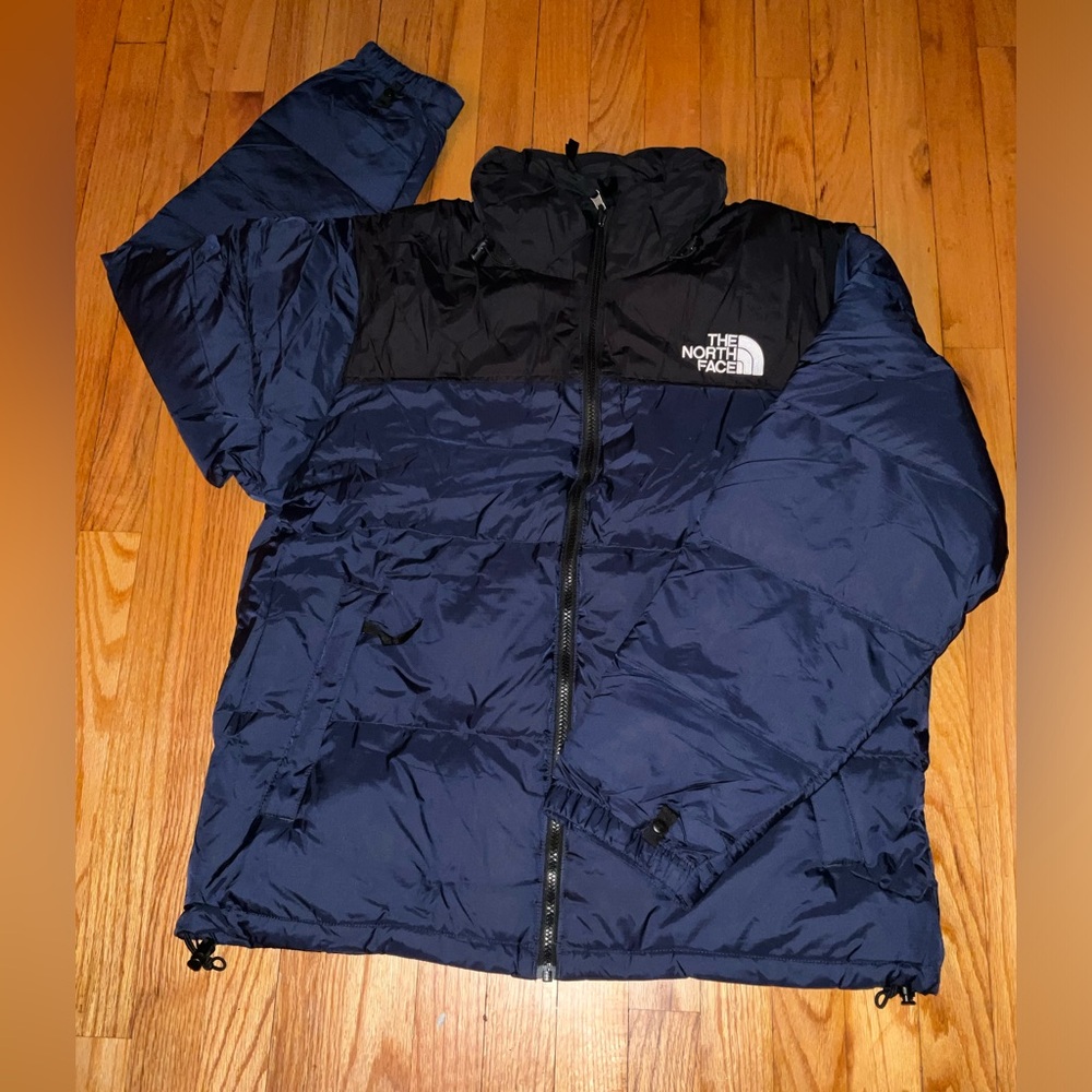 The North Face 1996 Retro 700 Nuptse Jacket 'Summit Navy/TNF Black' Puffer Coat - Picture 4 of 11